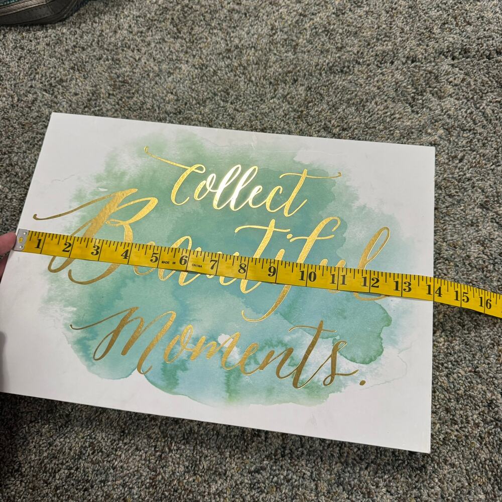 Sheffield Home Sign "Collect Beautiful Moments" Wall Art Desktop Shelf - Picture 10 of 11
